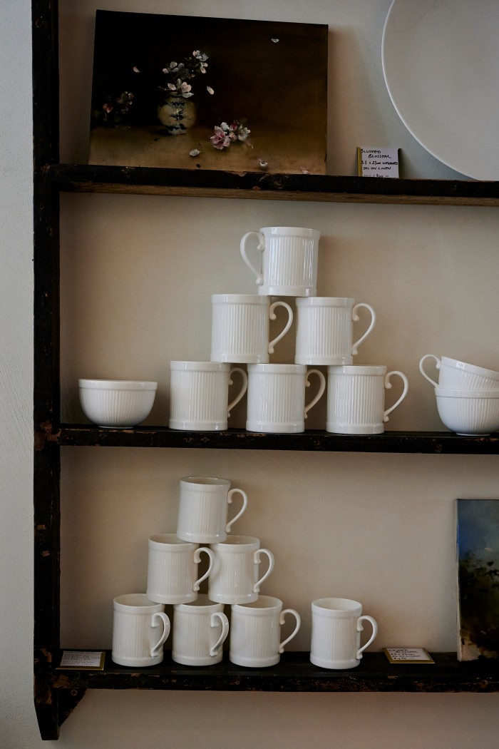 Bone-china breakfast mugs and cups, from £17