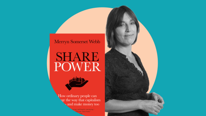 Merryn Somerset Webb with the cover of her book ‘Share Power’