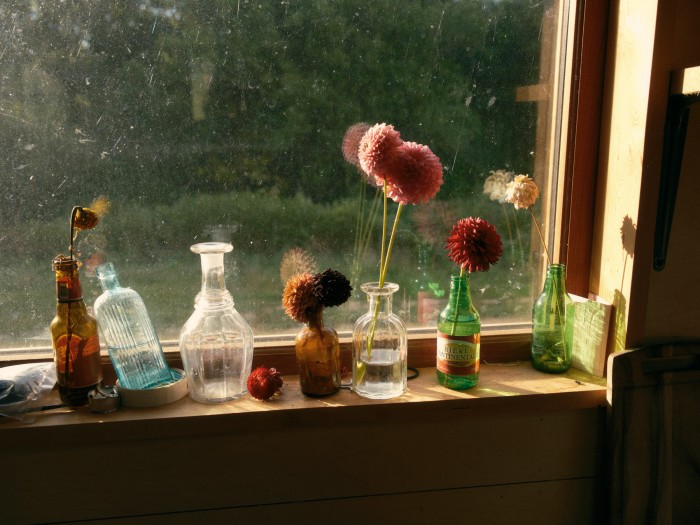 Some of the small vases that Nickerson picks up at car boot sales