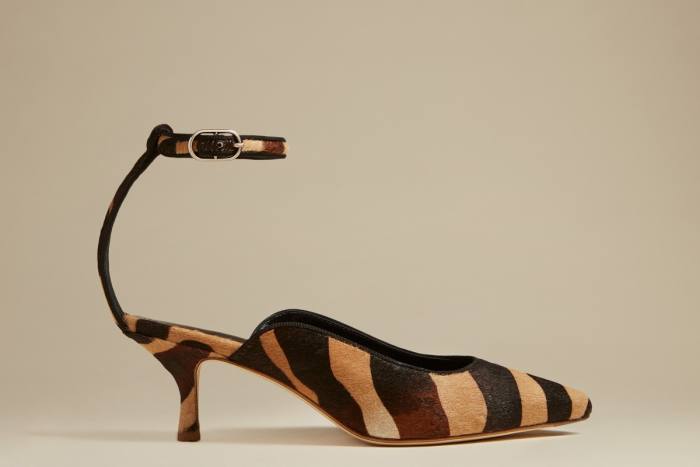 Zebra-print calf‑hair Sterling heels, £883