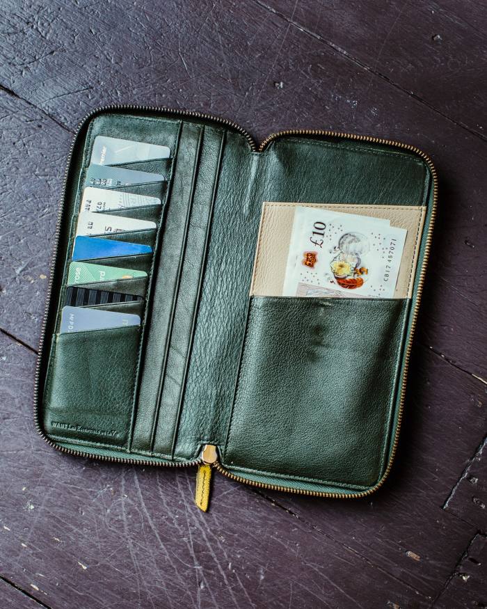 Paul de Zwart’s leather wallet from Want Les Essentiels, a present from his wife