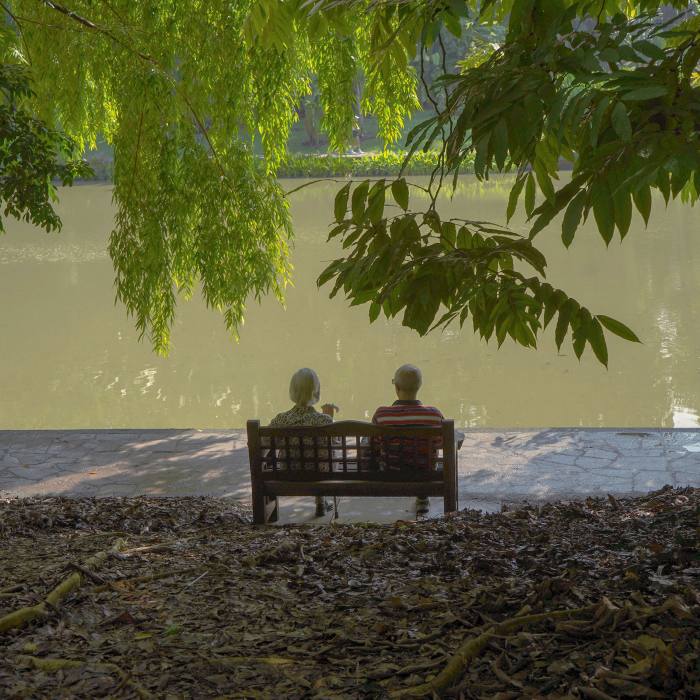 Moments of reflection: despite the park’s popularity, it’s easy to find a quiet, shaded spot 