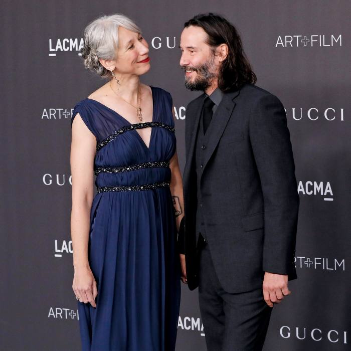 Visual artist Alexandra Grant with her partner Keanu Reeves in 2019