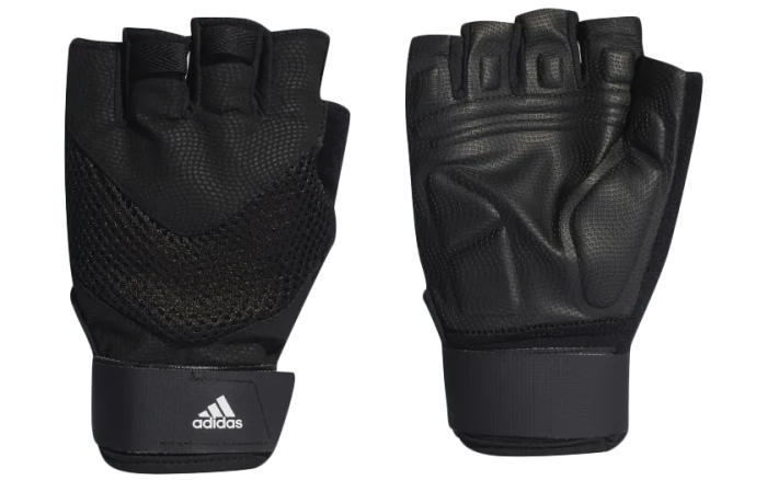 Adidas polyester and mesh Aeroready training gloves, £43