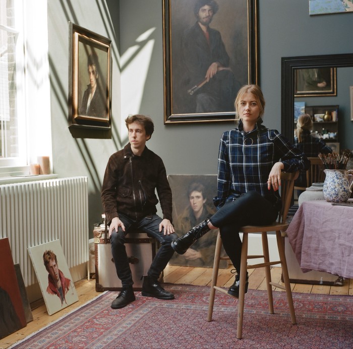 Daisy Sims-Hilditch and Raoul Orzabal in her studio in Chelsea