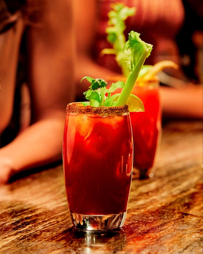 A Caesar, Canada’s answer to the Bloody Mary, at The Keg restaurant