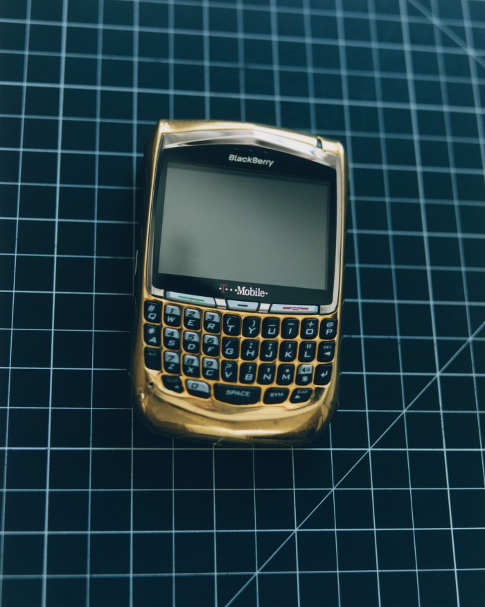 Jacob & Co custom gold-encased Blackberry