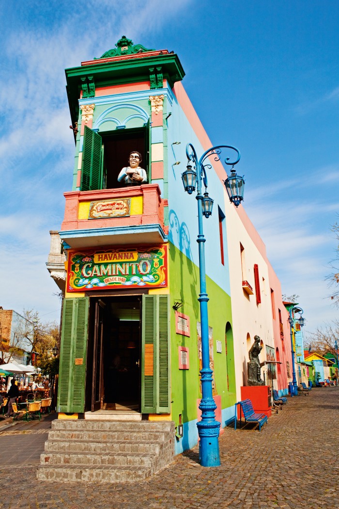 The Caminito, a traditional street museum in La Boca, Buenos Aires