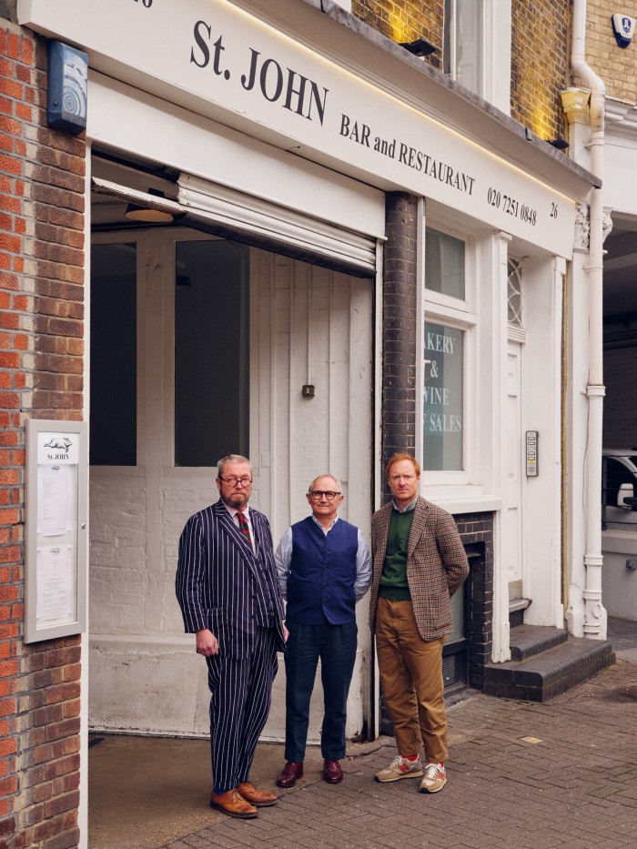 Fergus Henderson, Trevor Gulliver and Michael Hill at St John in Smithfield
