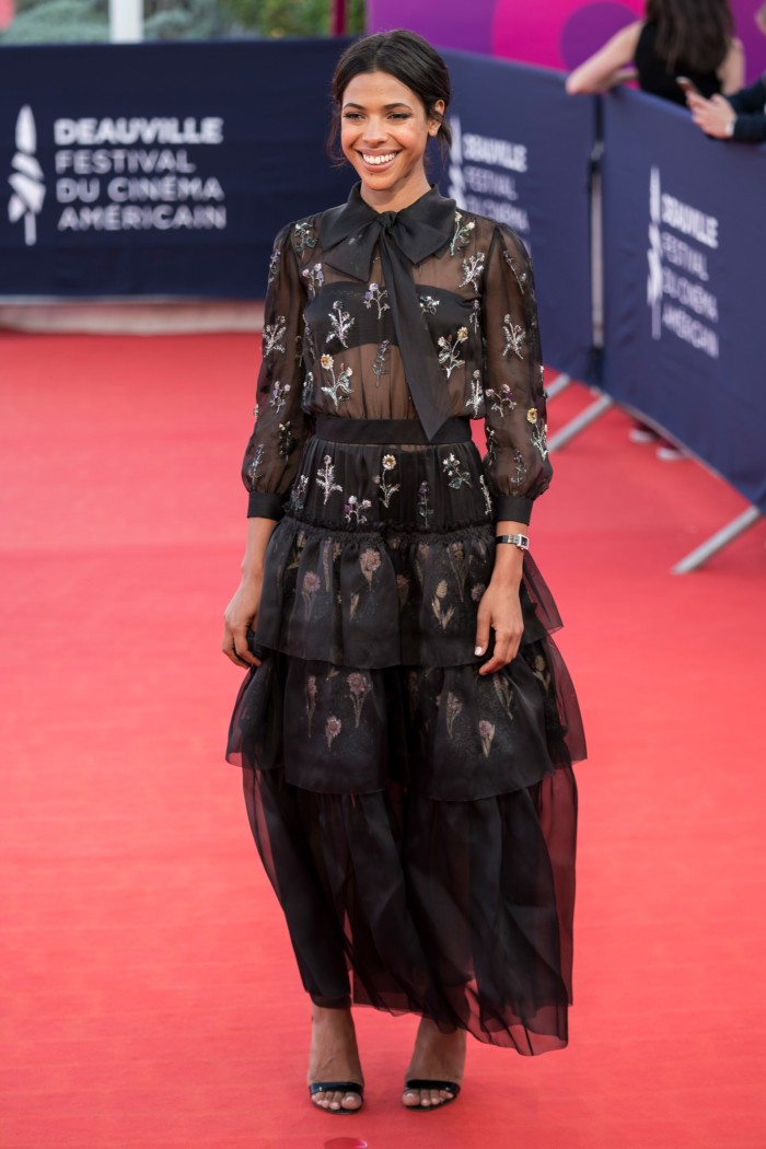 Zita Hanrot wearing a Chanel watch at the 2020 Deauville American Film Festival