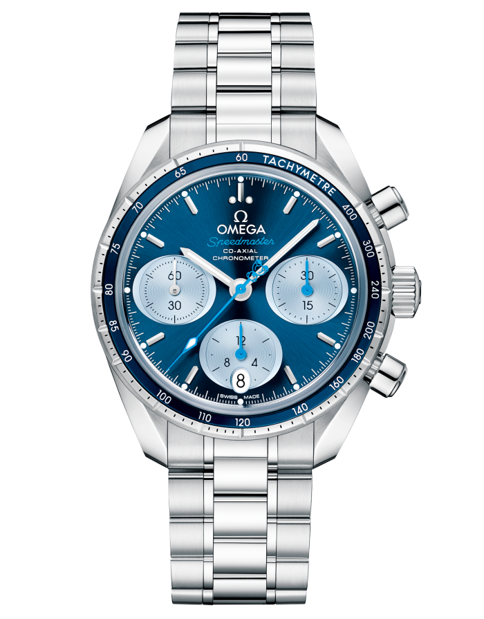 Omega donates part of all sales of its Omega Speedmaster 38mm “Orbis” (£4,360) to Orbis International and its Flying Eye Hospital