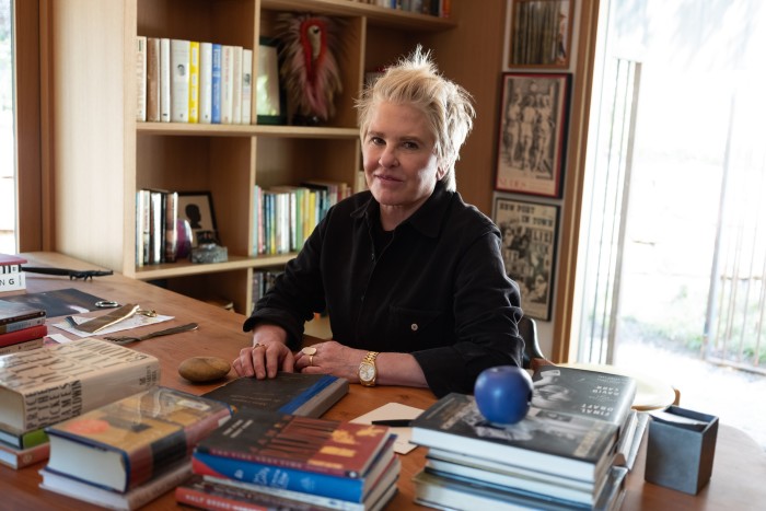 Lambert in her library at home in Austin