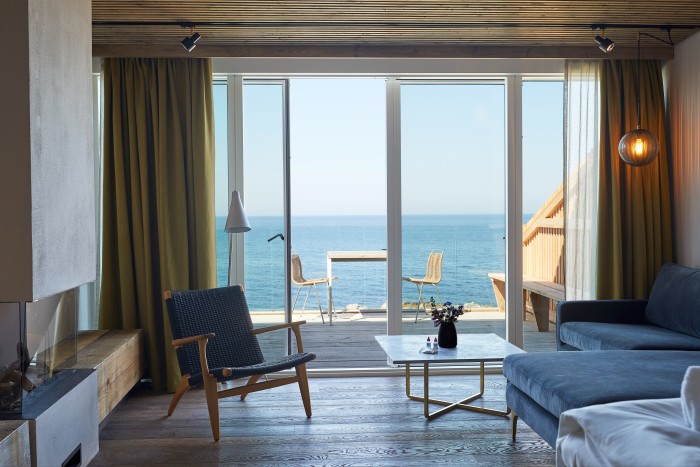 A bedroom at Nordlandet views of the water 