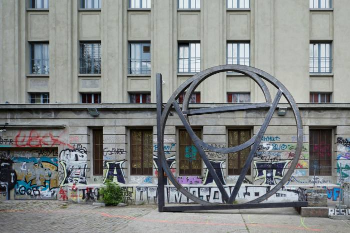 ‘Love’ (2020) by Dirk Bell stands in front of the Berghain club in Berlin, now host to Studio Berlin