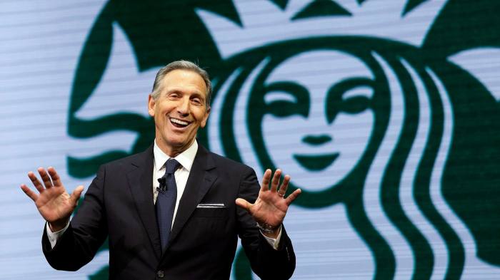 Starbucks chief executive Howard Schultz