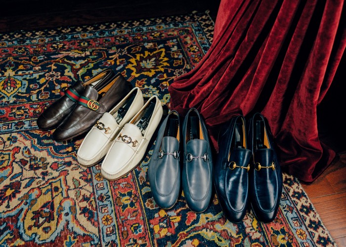Gucci loafers in four different colours