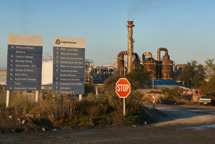 A smelter operated by Johannesburg-listed Amplats,