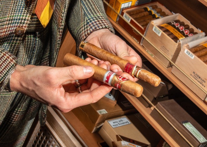 A selection from the cigar collection at Mark’s Club in Mayfair, London