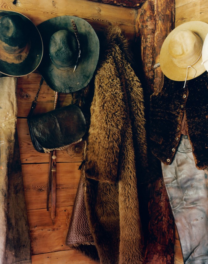 Cowboy gear in the Cabin’s mud room