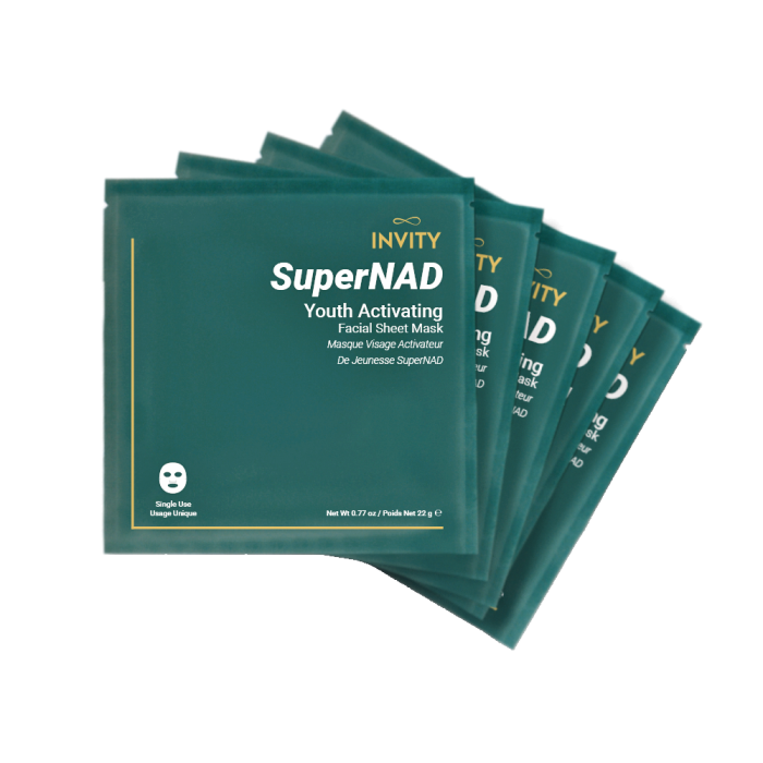 Invity SuperNAD Youth Activating Facial Sheet Mask, £59 for five