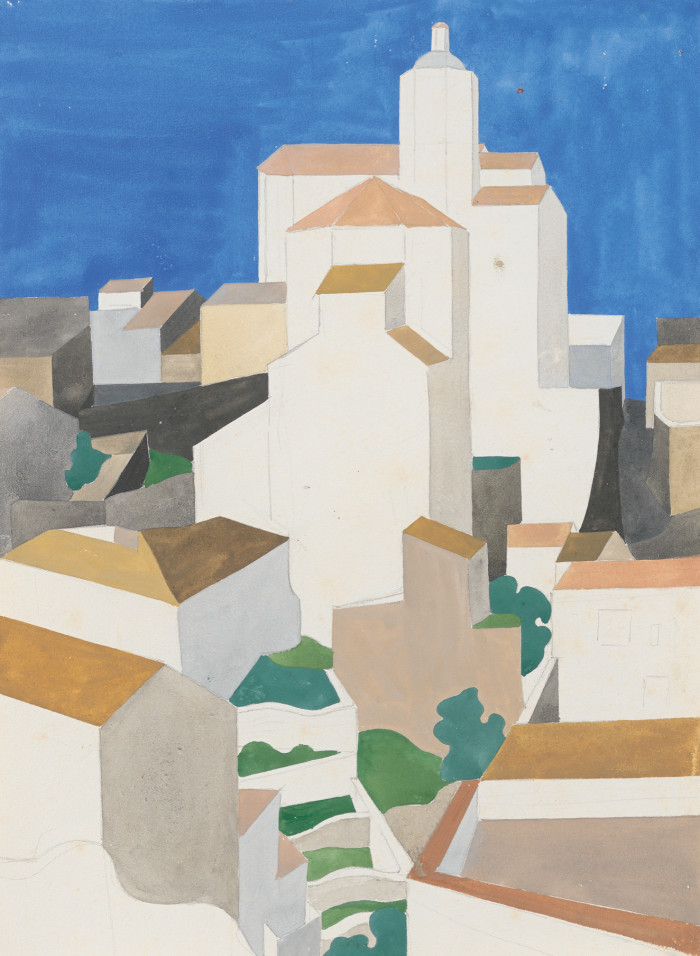 Cadaqués, 1932, by Sophie Taeuber-Arp