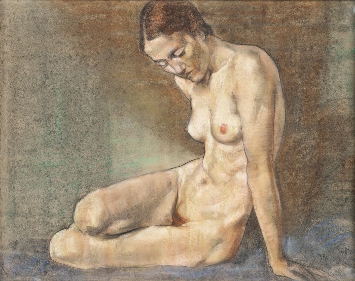 Nude, Charlotte Newman, 1938, sold at Christie’s for £43,750
