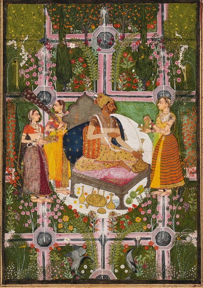 Rao Jagat Singh of Kota in his garden, c1660, attributed to the Hada master, £100,000-£150,000, Sotheby’s