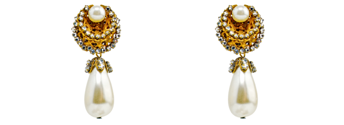 Vintage (1950s) Mariam Haskell earrings, £690, merola.co.uk
