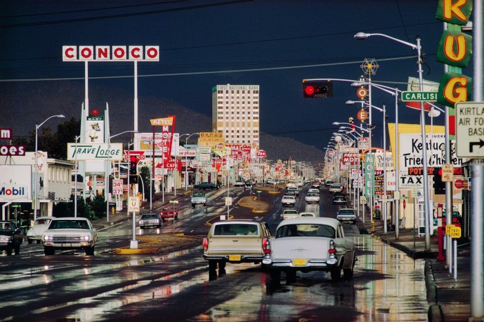 Route 66 Albuquerque, 1969, by Ernst Haas