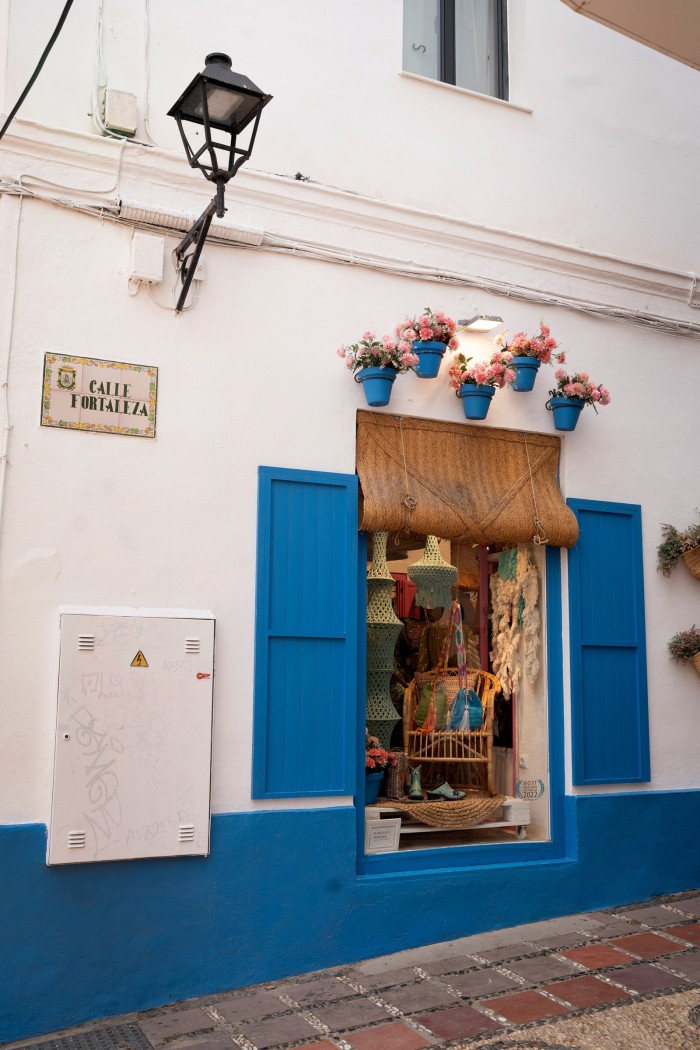 A shop on Calle Fortaleza in Marbella’s old town