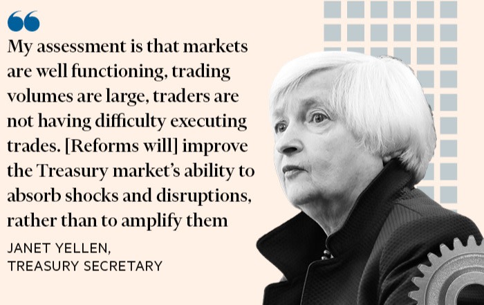 Montage of a quote by Janet Yellen and her image