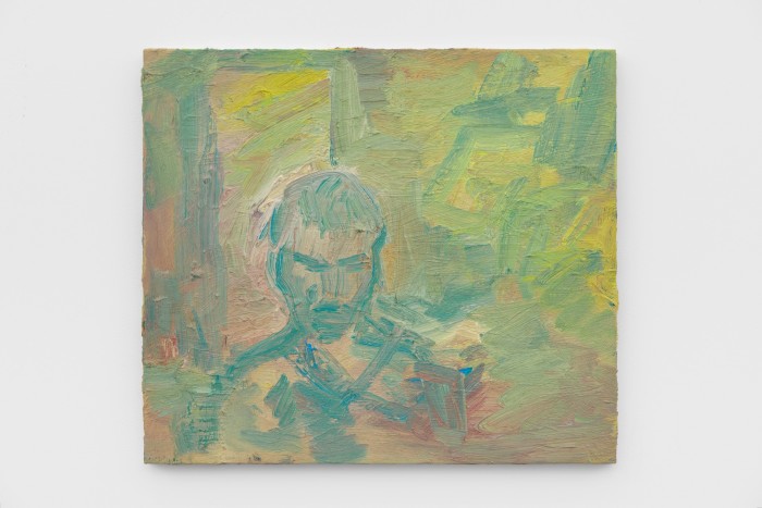 Wisconsin by Celia Hempton – her show at Southard Reid features paintings made from CCTV shots and portraits of anonymous strangers 