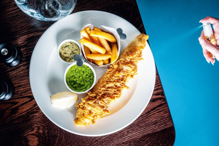 Fish and chips at Heston’s The Perfectionists’ Café