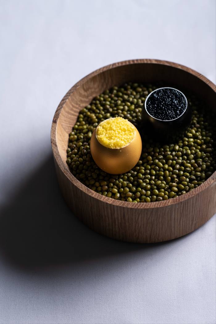 Vegetarian caviar at Cookies Cream
