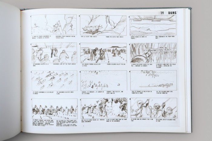 Inside the storyboard book for a film adaptation of Frank Herbert’s Dune, sold for £350,000 by Peter Harrington