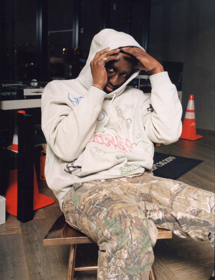 “If all is ‘agreeable’, you are not testing the limits”: Abloh photographed at his Paris office