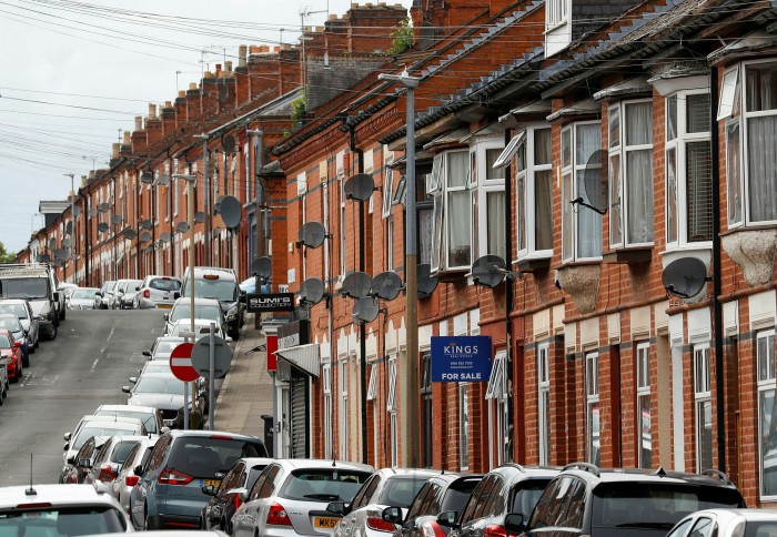Terraced houses in Leicester, UK