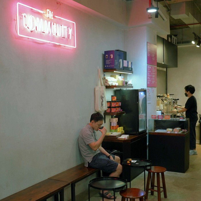 The Community can be found in a shopping mall that offers a taste of traditional Singapore