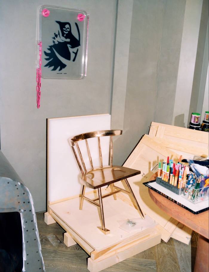 The Alaska chair in Abloh’s Paris studio