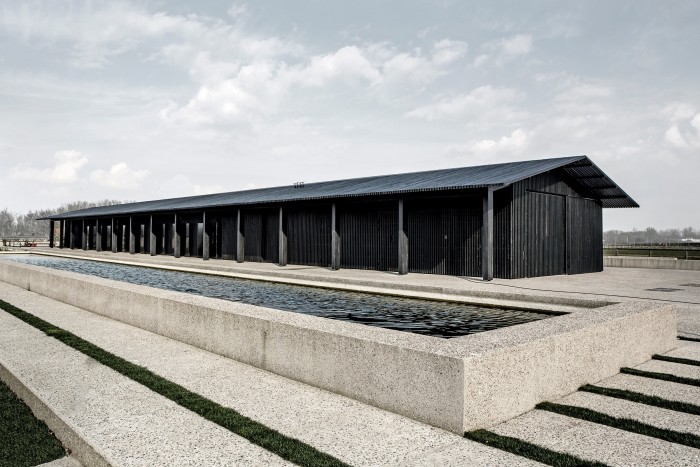 Vincent Van Duysen’s wooden TR Residence – comprising a house, barn and stables in Knokke, Belgium – won the ARC15 Architecture Award