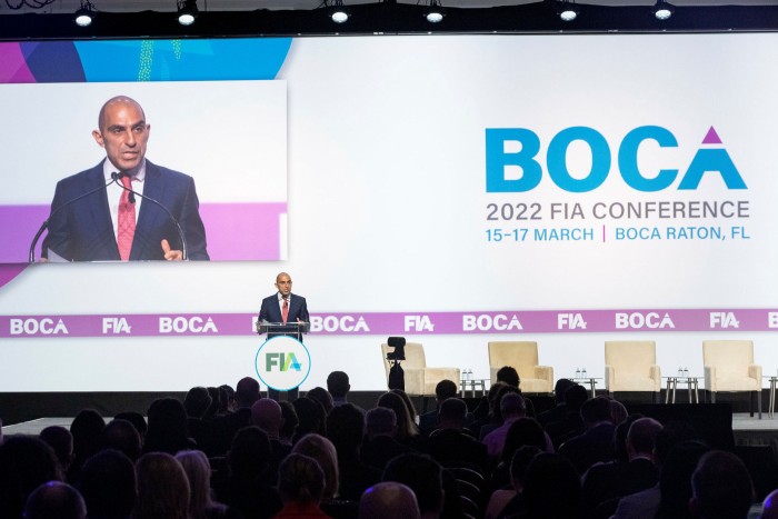Rostin Behnam speaks at Boca Raton conference 