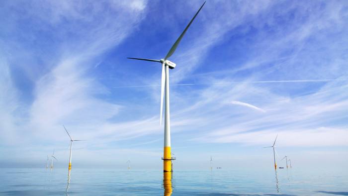 Gusty: projects such as the Kentish flats offshore wind farm form part of the UK’s plan to supply clean energy to every home 