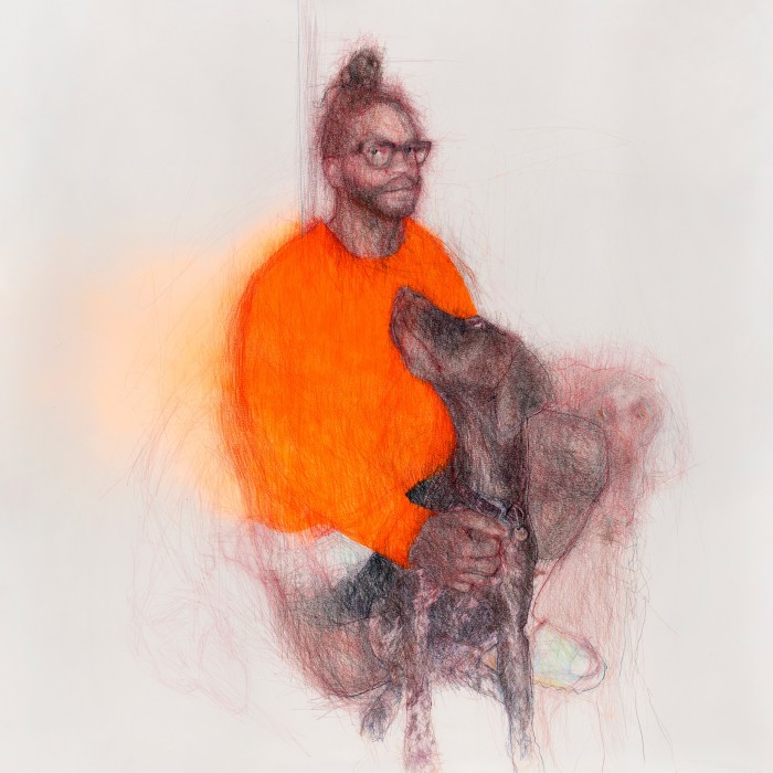 One Man and His Dog, 2022, by Curtis Holder