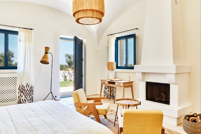 There are 24 stylish, spacious rooms and suites at Calderisi, which opened this spring  