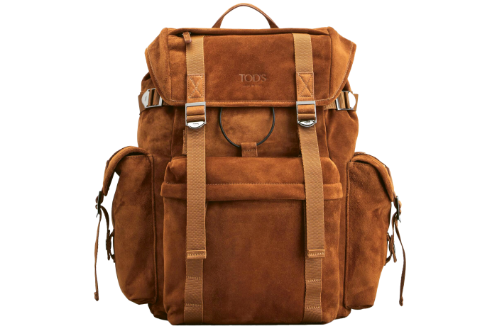 Tod’s suede backpack, £2,440