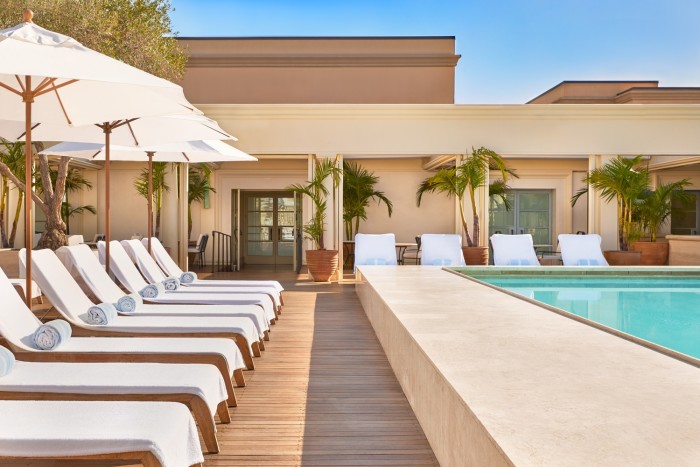 Poolside at Maybourne Beverly Hills