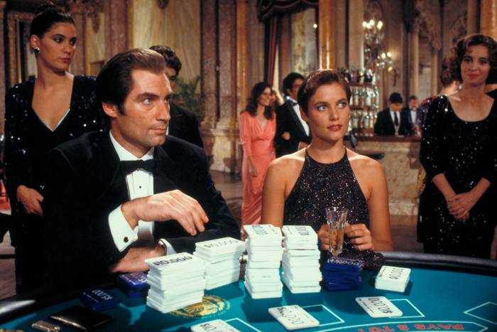 A single-breasted tuxedo worn by Timothy Dalton in 1989’s Licence to Kill is one of the lots