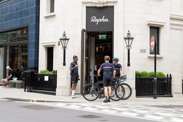 Rapha Cycling shop / cafe / club on a Friday morning