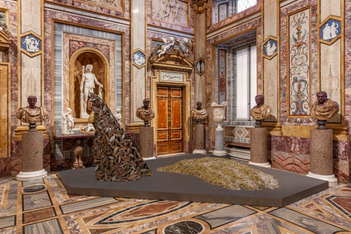 The exhibition in the Sala degli Imperatori