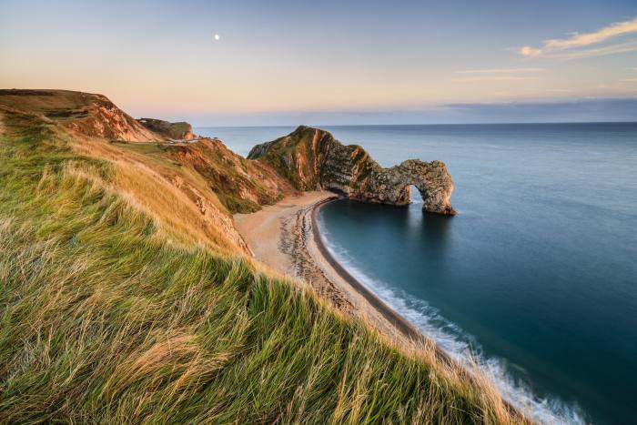 Durdle Door, a natural arch on the Jurassic Coast